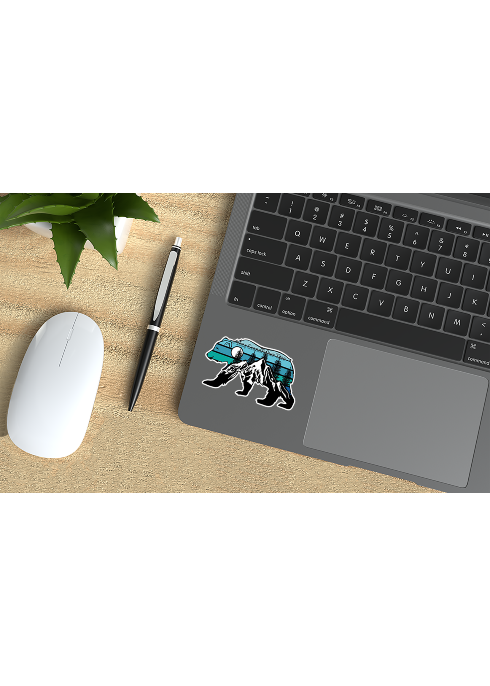 Sticker (Snowcap Bear) 2"