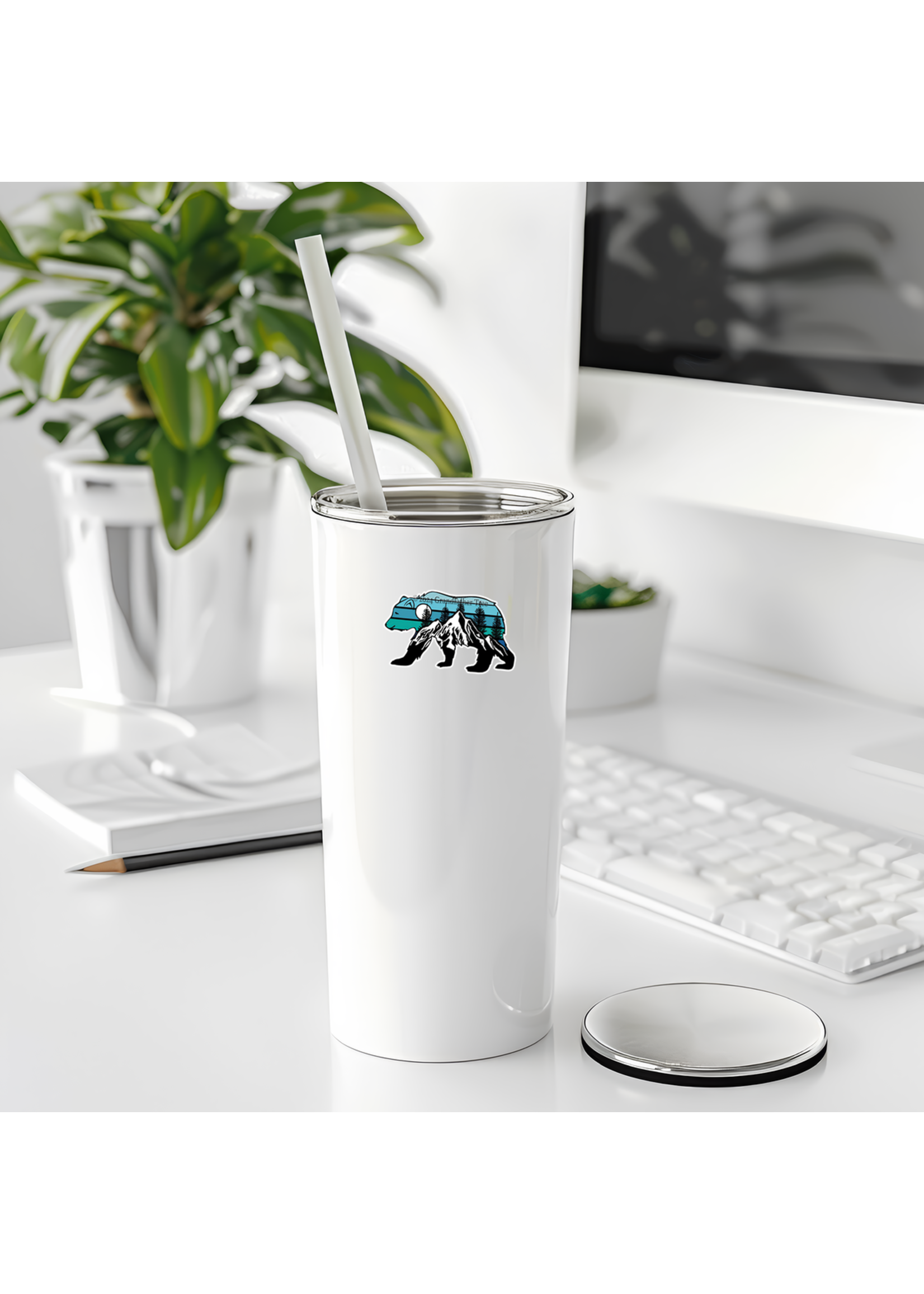 Sticker (Snowcap Bear) 2"