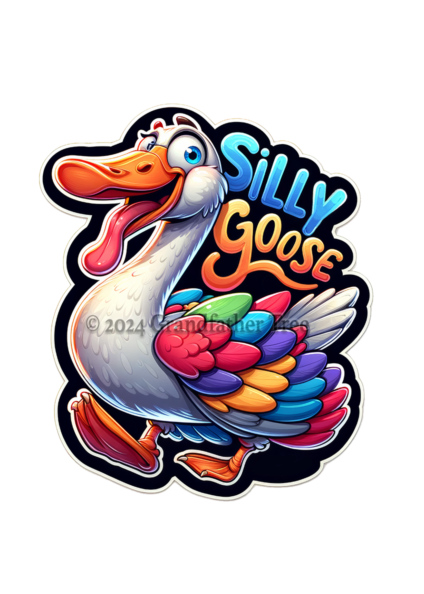 Sticker (Silly Goose) 2"