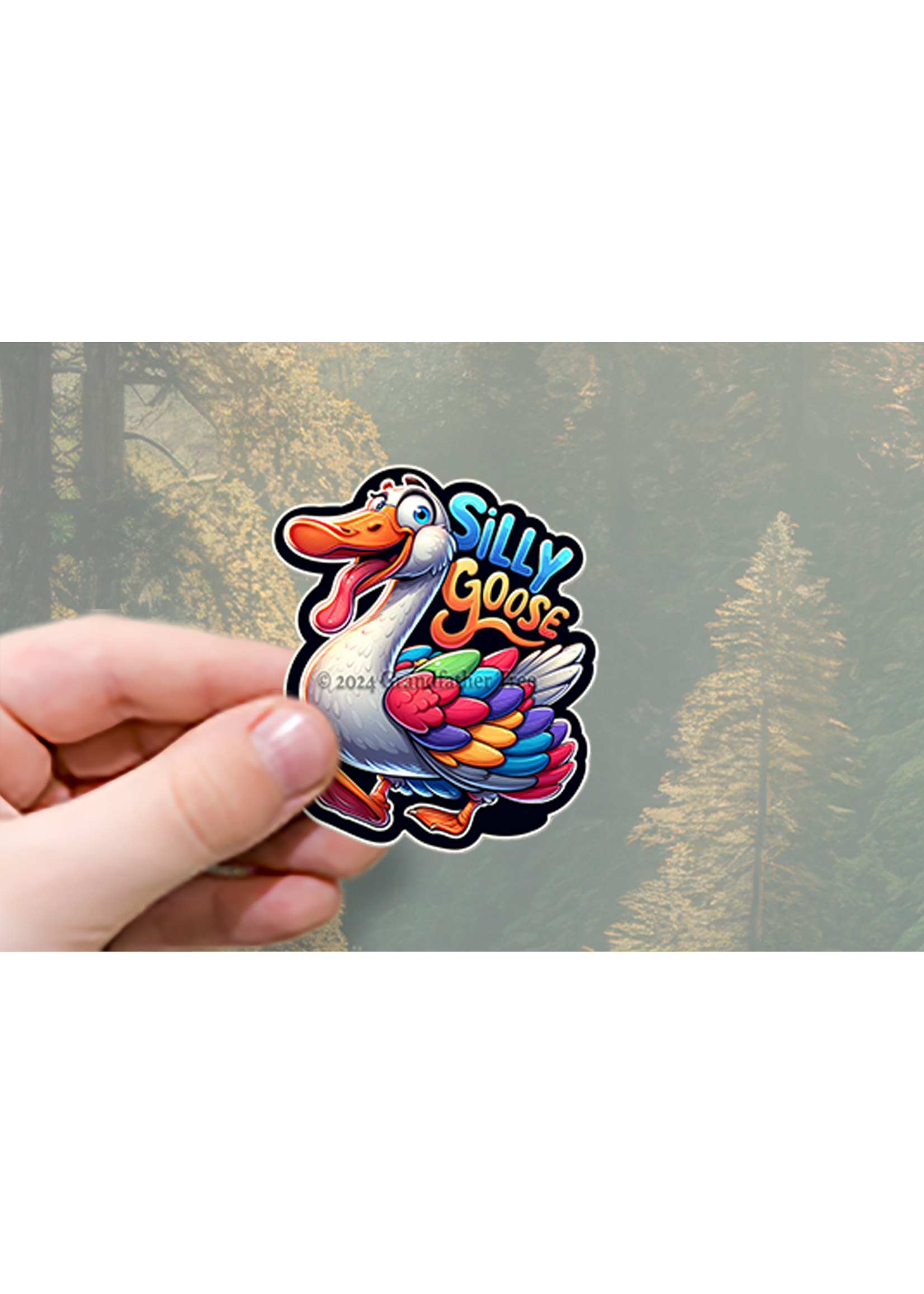 Sticker (Silly Goose) 2"