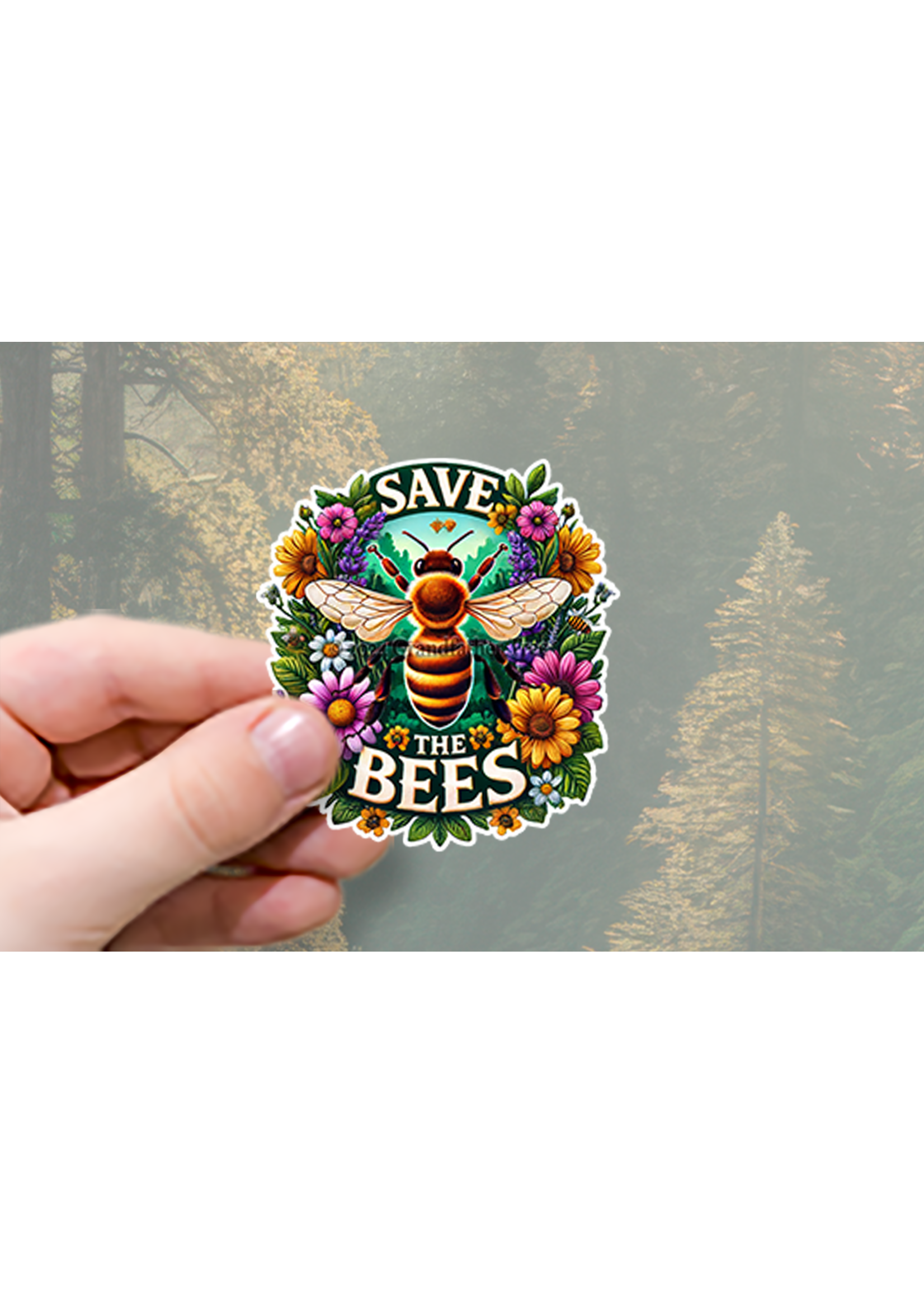 Sticker (Save the Bees) 2"