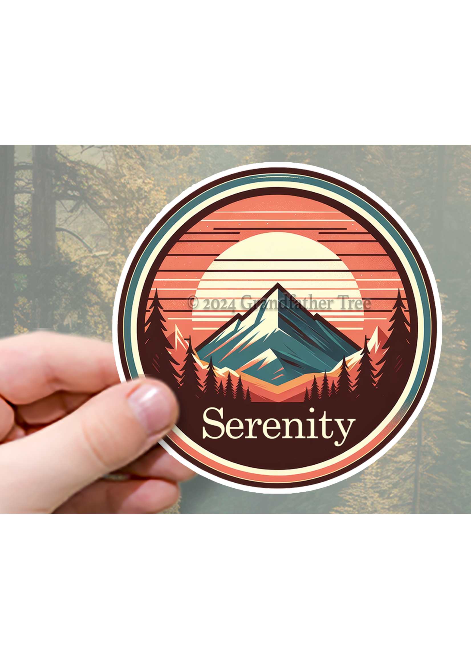 Sticker (Redwood Serenity) 2”