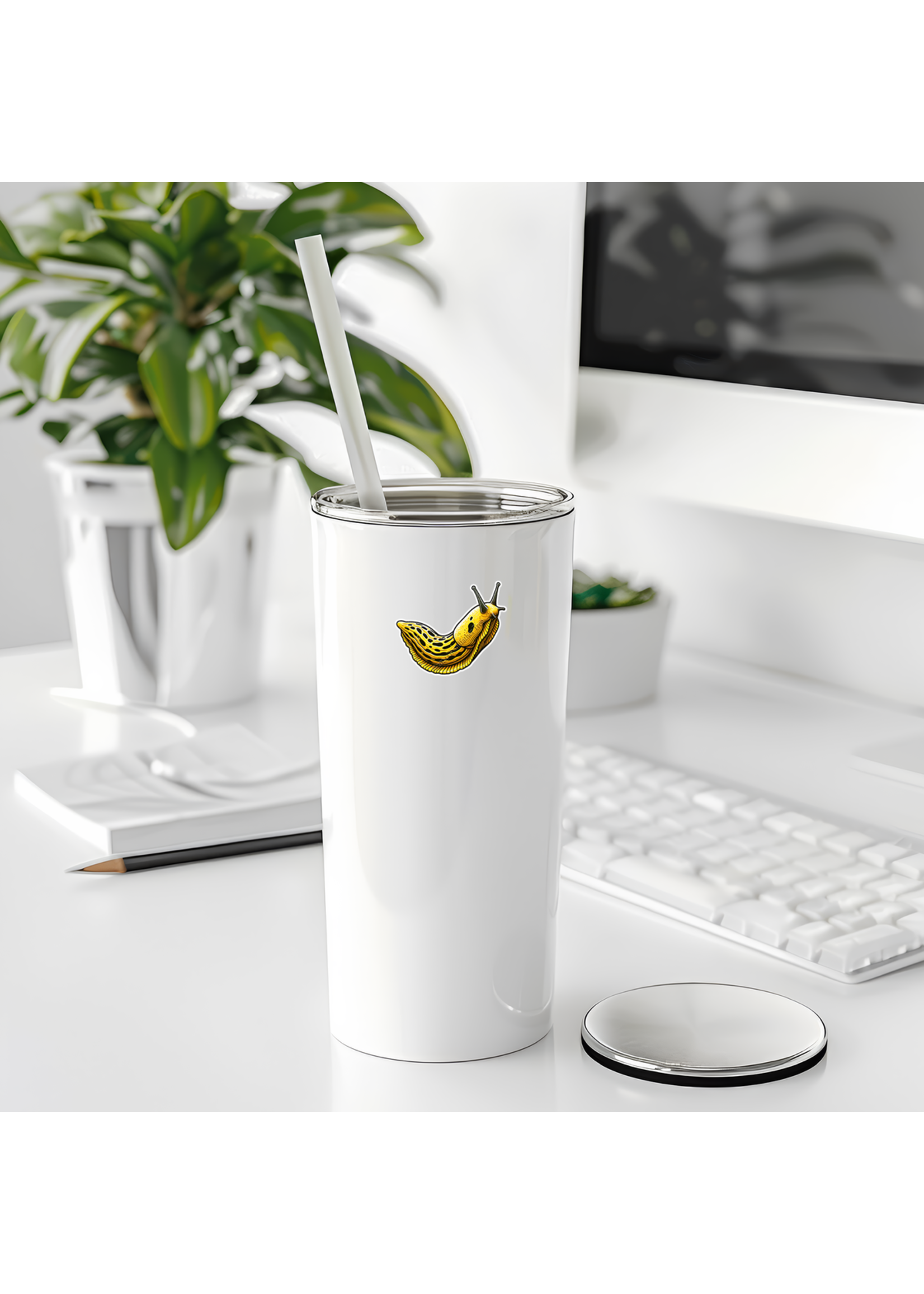 Sticker (Realistic Banana Slug)