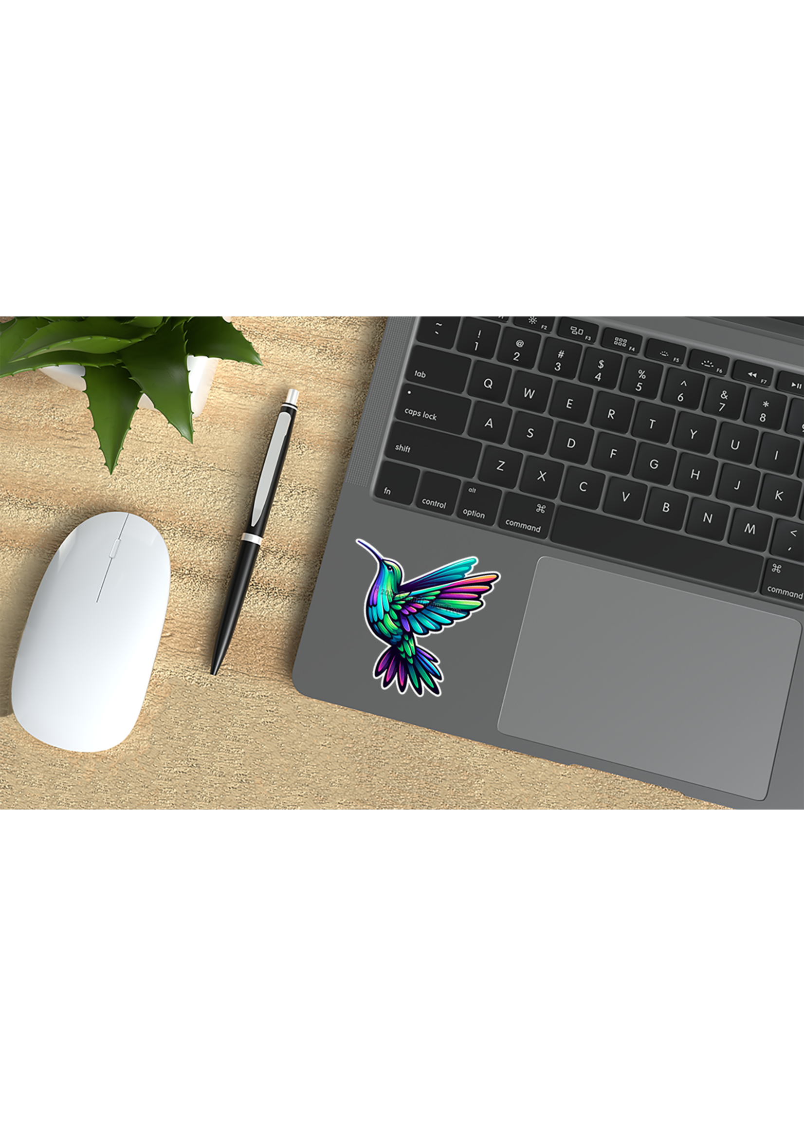 Sticker (Pastel Hummingbird) 2"