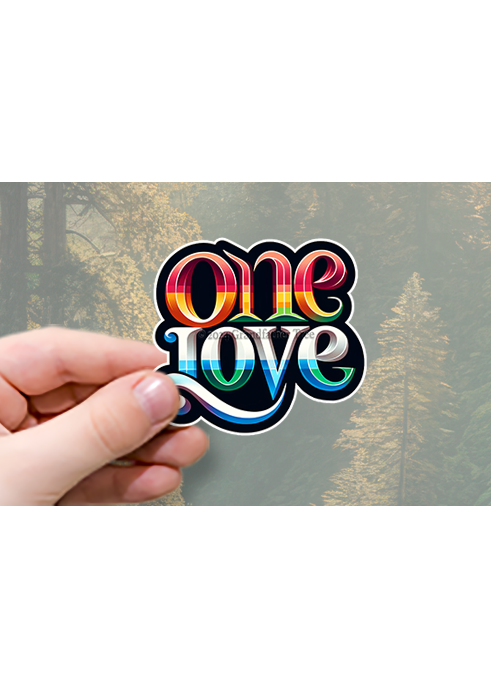 Sticker (One Love) 4"