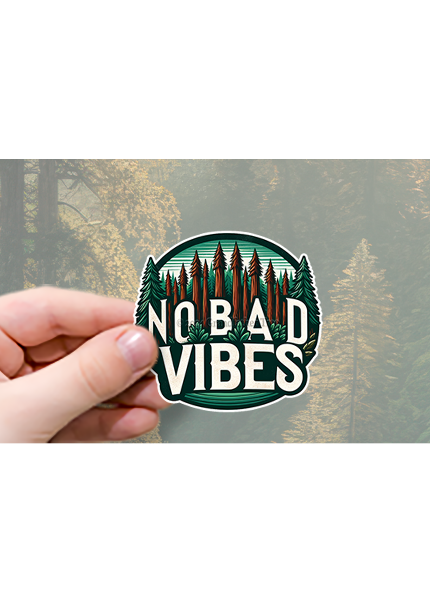 Sticker (No Bad Vibes) 2"