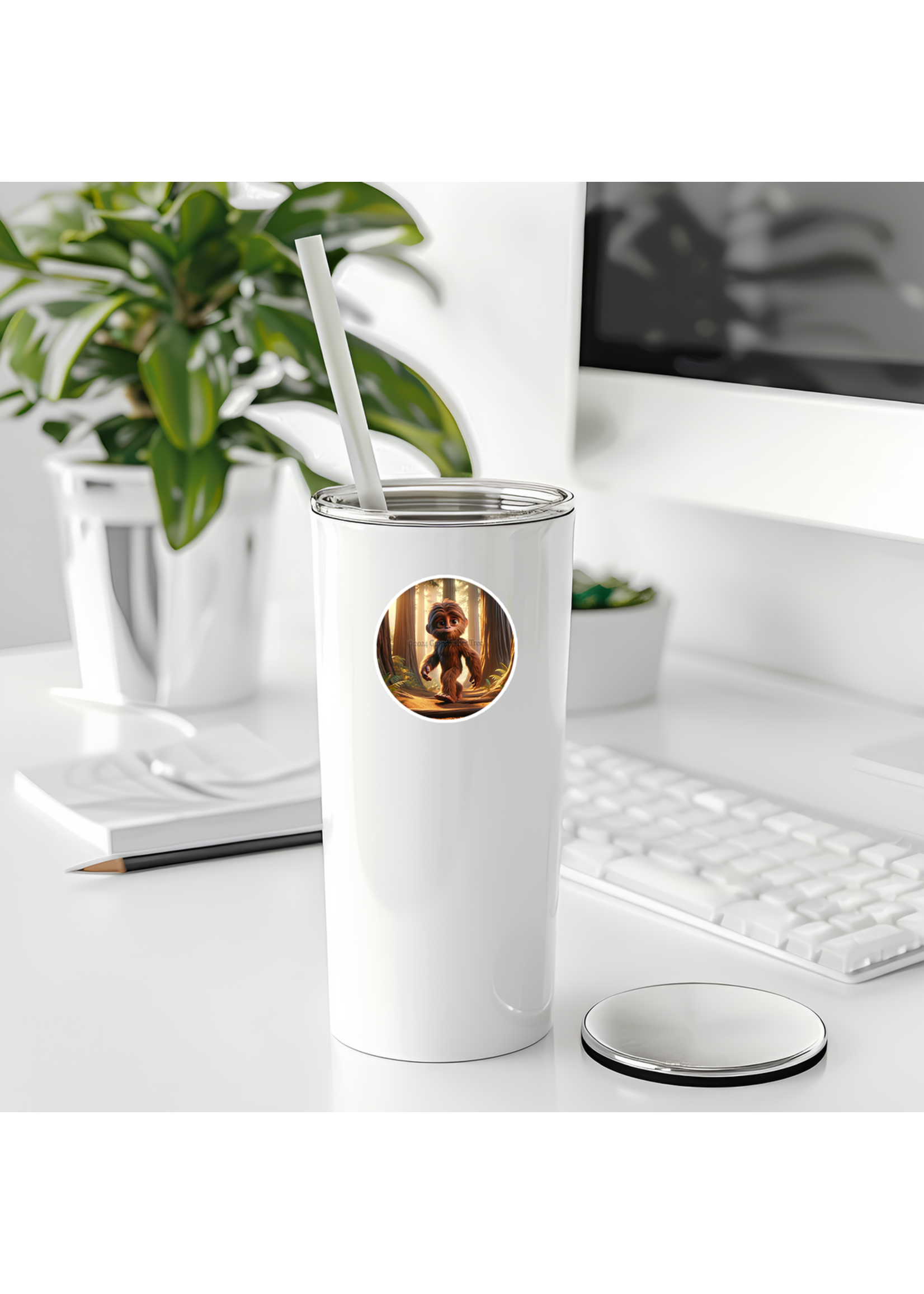 Sticker (Littlefoot in Redwoods) 2"