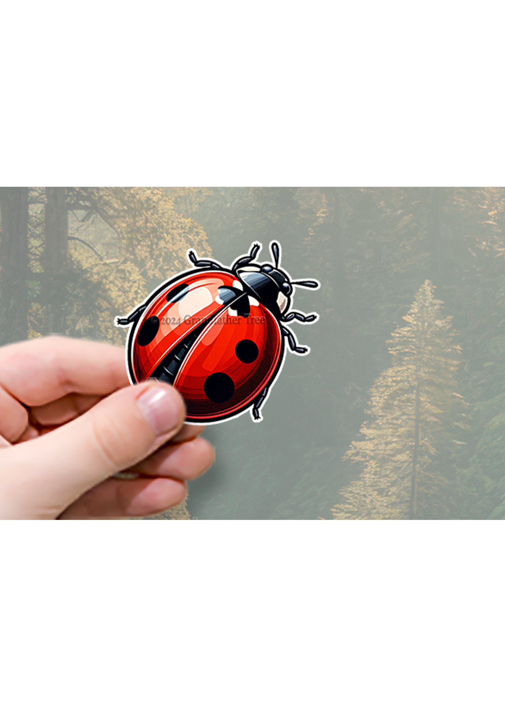 Sticker (Ladybug) 2"