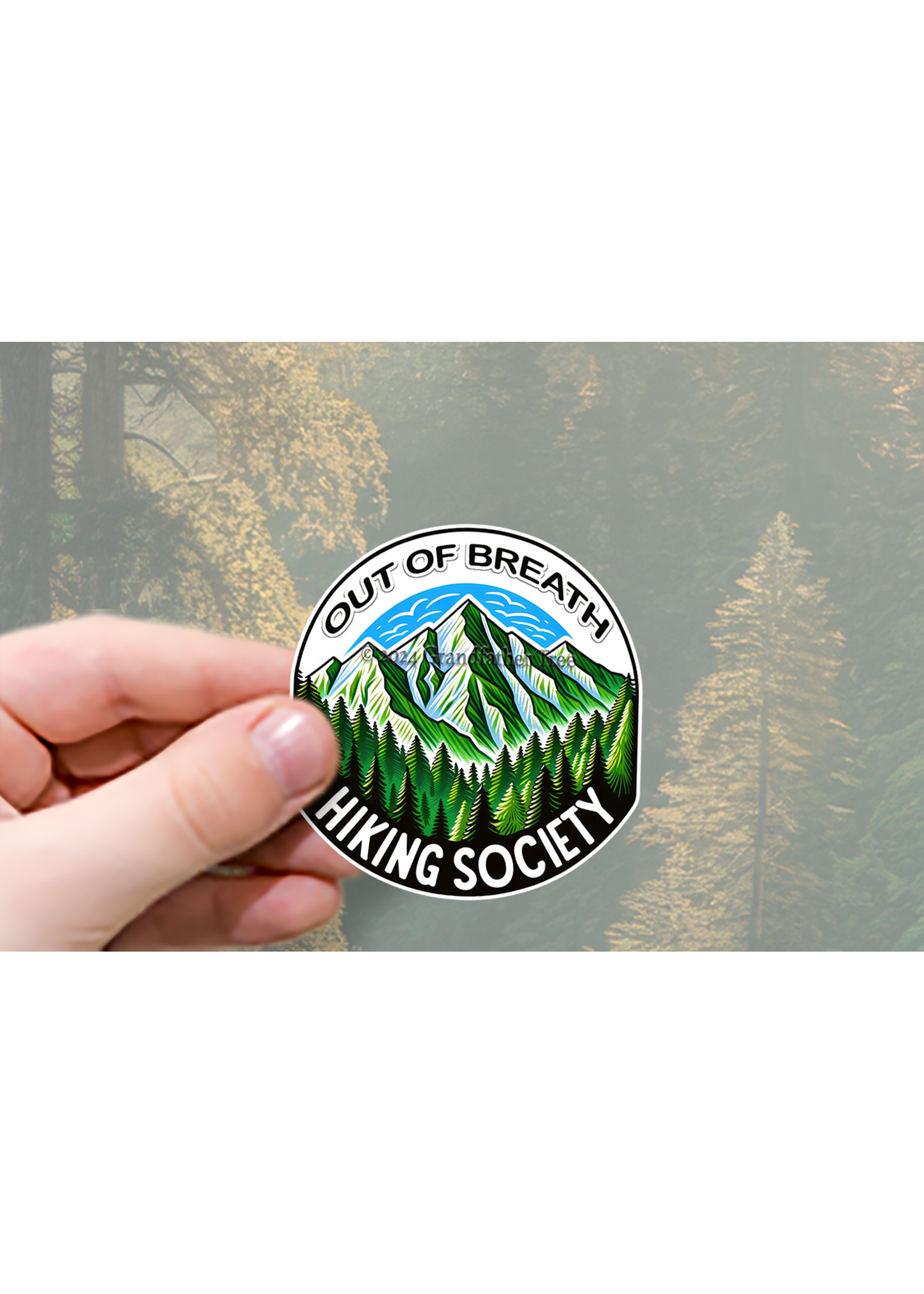 Sticker (Hiking Society) 4"