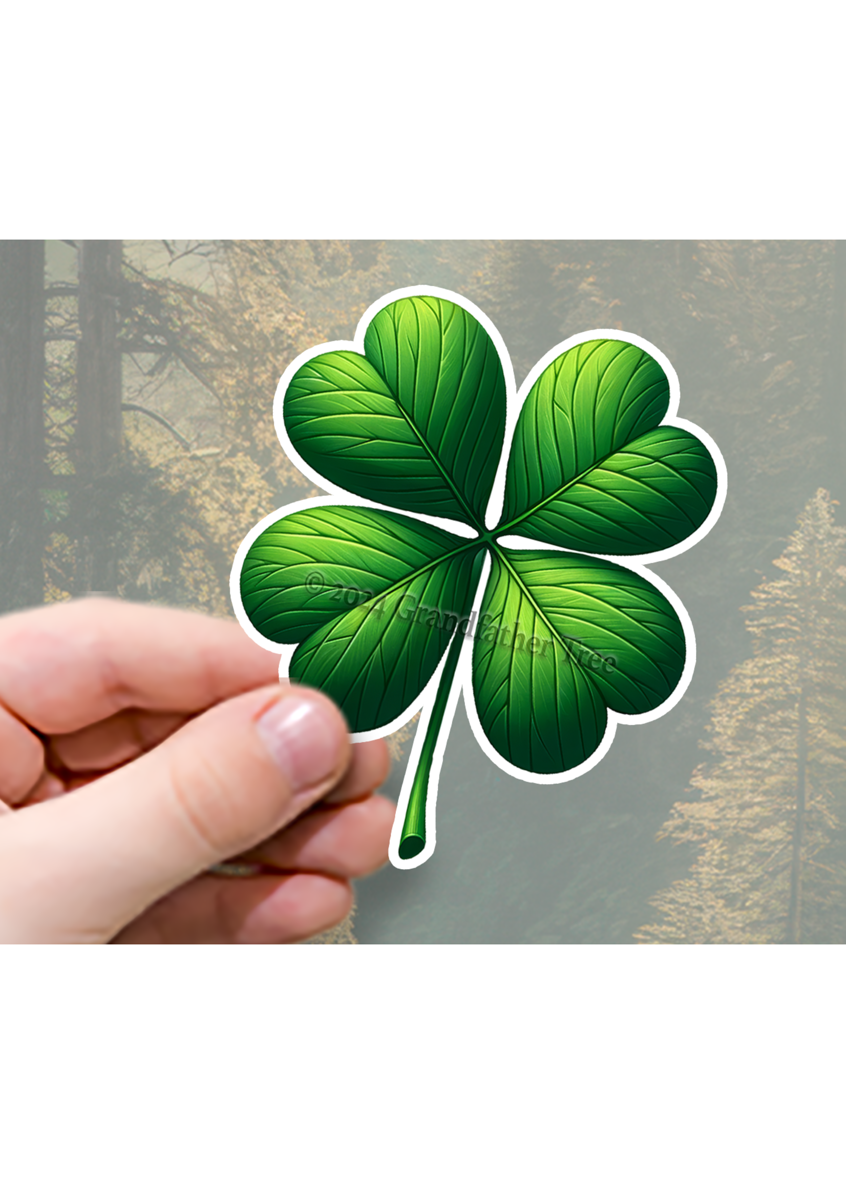 Sticker (Four-Leaf Clover) 2”