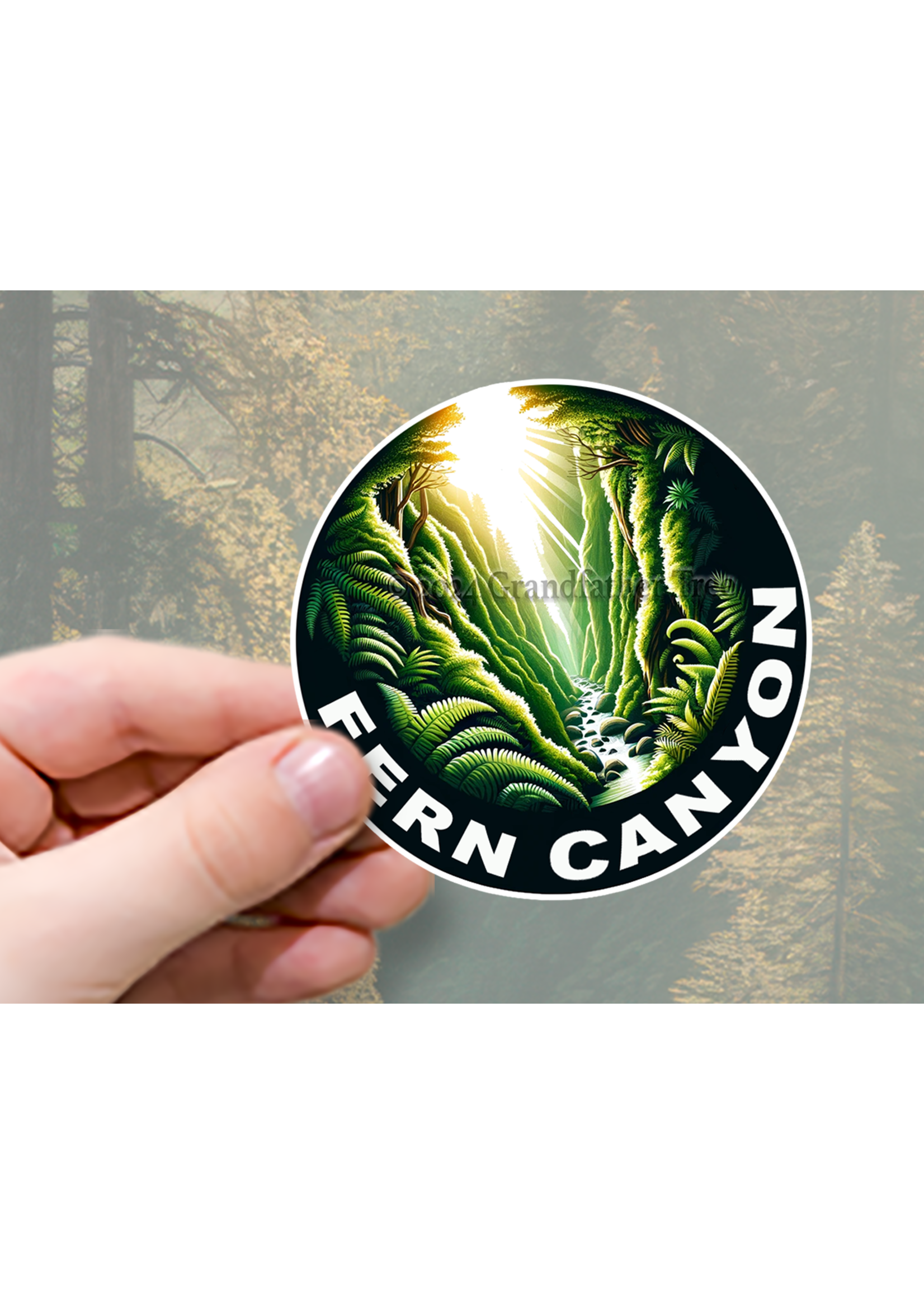 Sticker (Fern Canyon - Round)