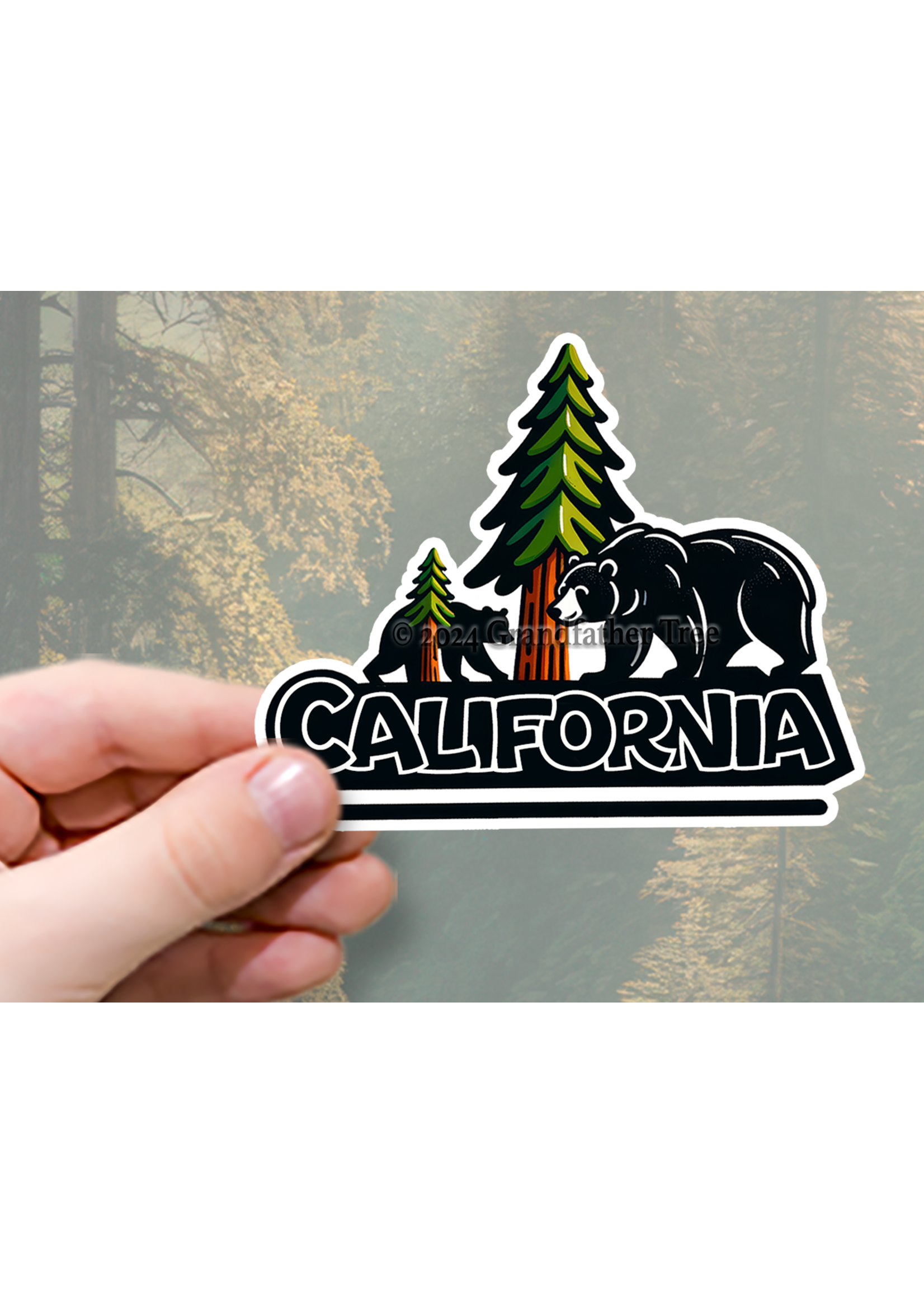 Sticker (California Bears w/ Tree)