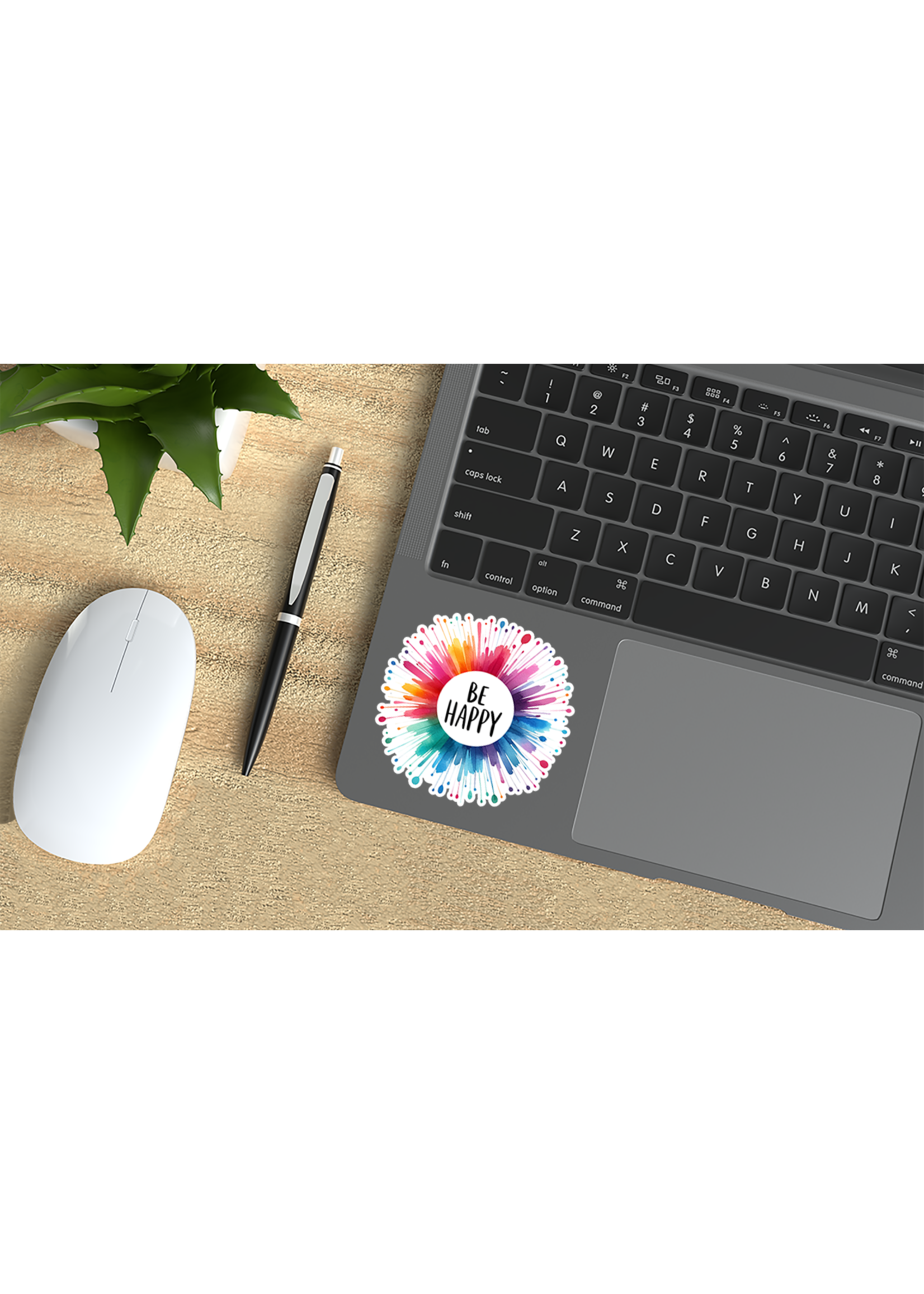 Sticker (Be Happy) 2"