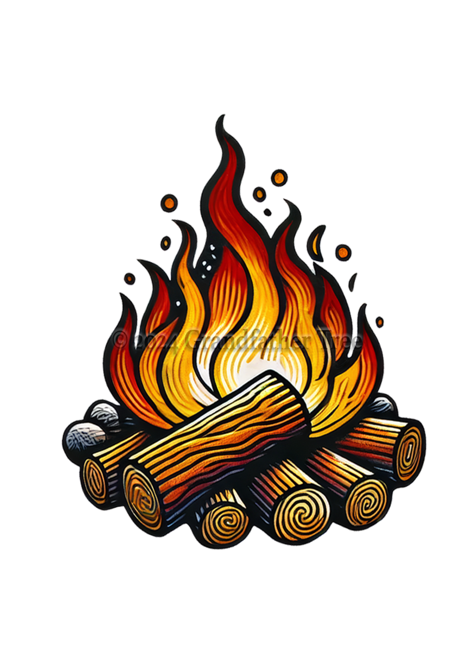 Sticker (Campfire) 2"