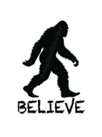 Sticker (Bigfoot Silhouette Believe)