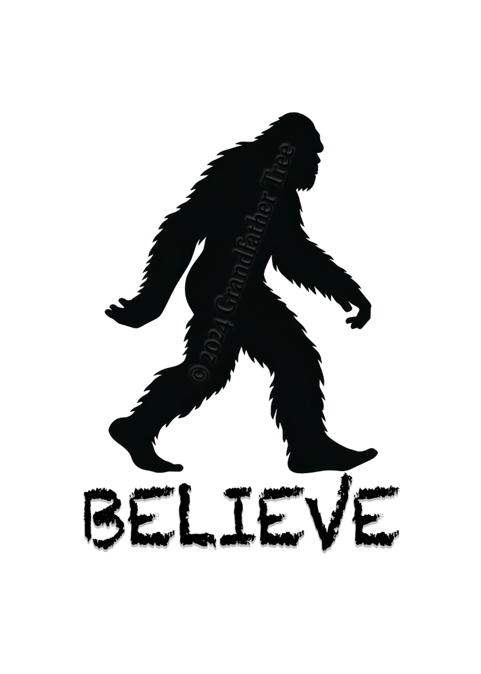 Sticker (Bigfoot Silhouette Believe)