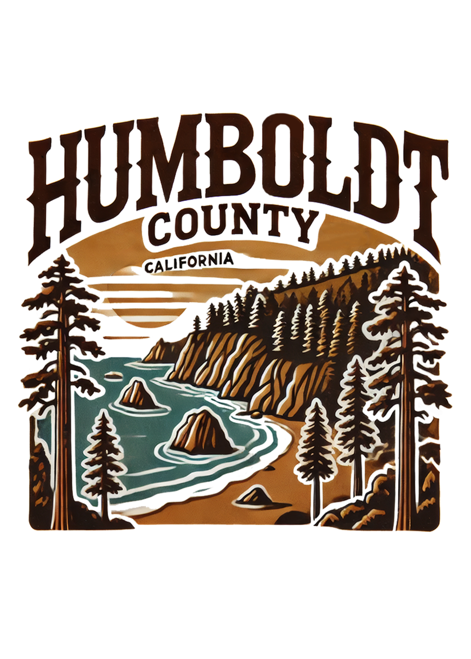 Sticker (Humboldt Coast) 3"