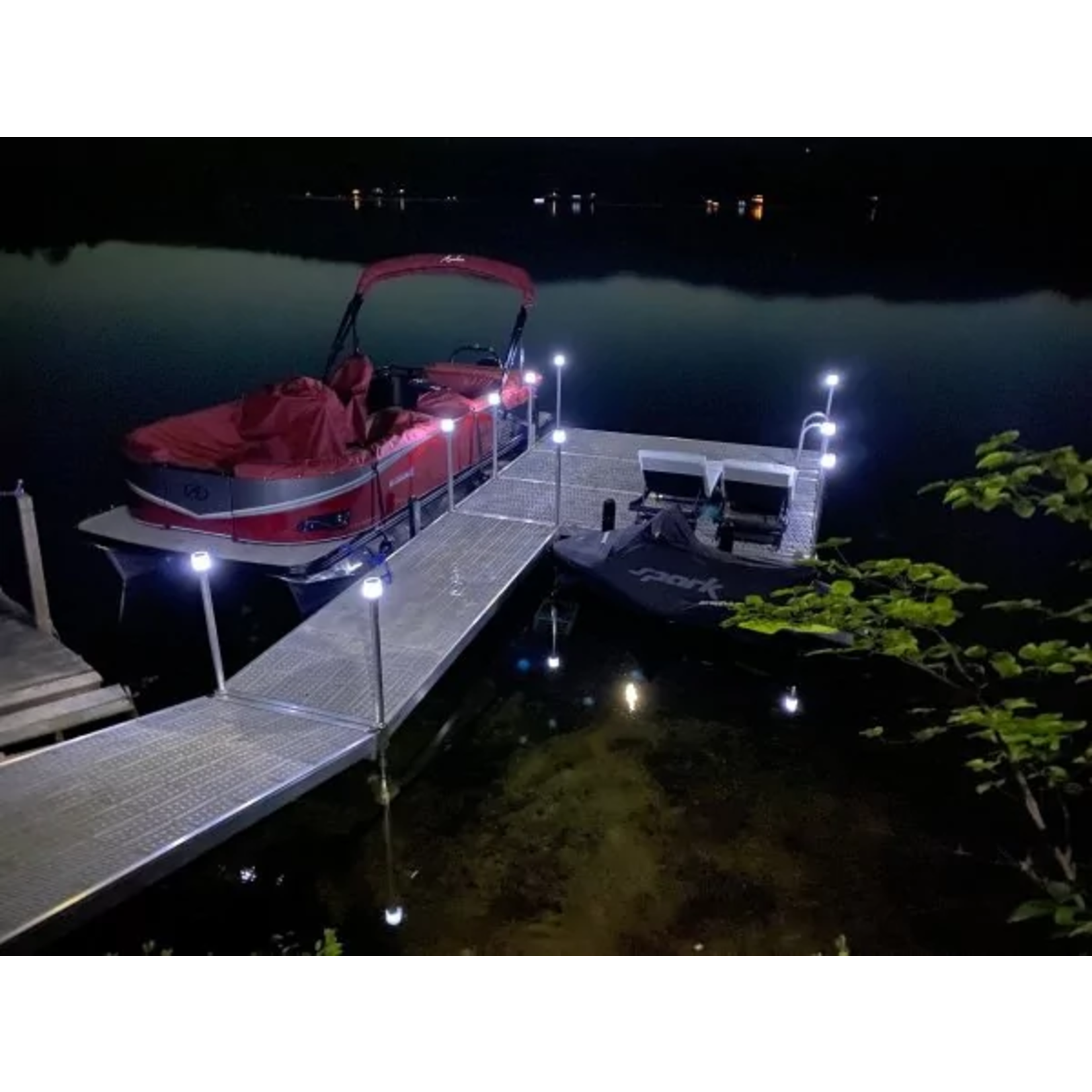 Solar Dock Post Lights 2 pack - Lake Lite