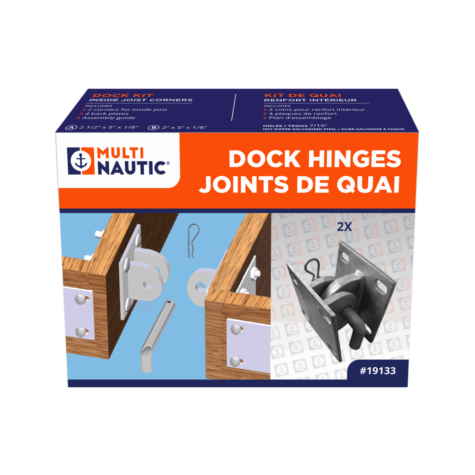 Multinautic Multinautic Dock Kit "Hinges for Floating Dock T-TYPE H.D."