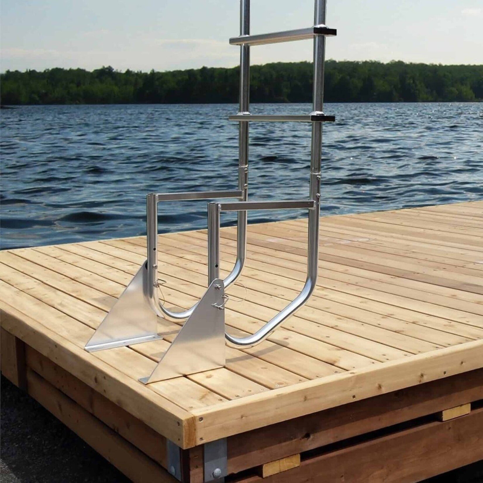 Multinautic Multinautic 4-step anodized aluminium ladder