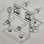 Multinautic Multinautic Heavy Duty Hinge Kit QPF-500 (Pair)