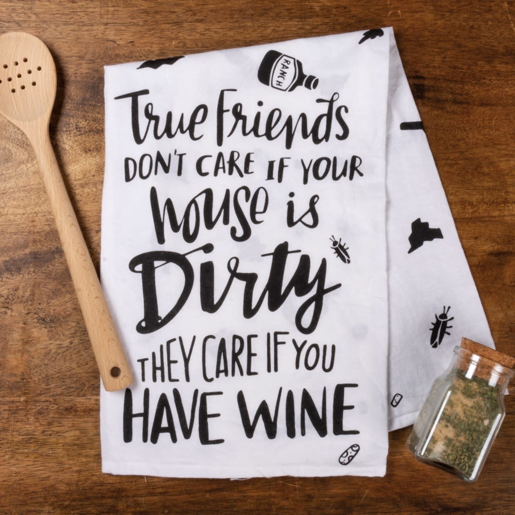 "TRUE FRIENDS" DISH TOWEL
