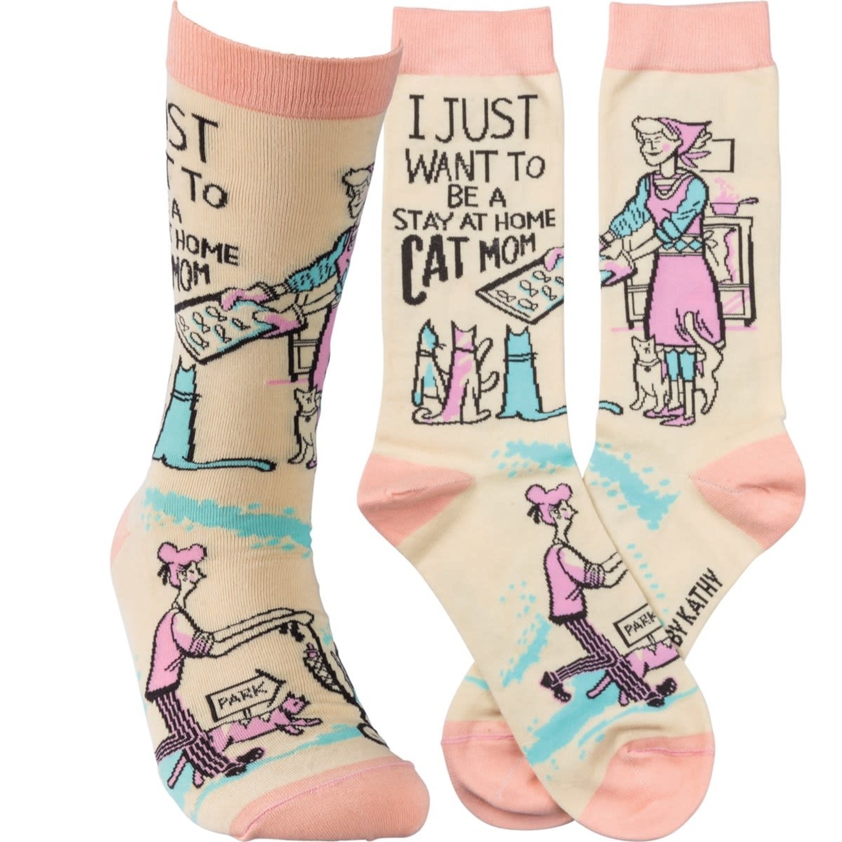 "CAT MOM" SOCKS