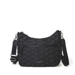 Baggallini QUILTED CONVERTIBLE HOBO BAG IN BLACK
