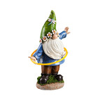 SOLAR HULA HOOP GNOME W/DRAGONFLY STATUE