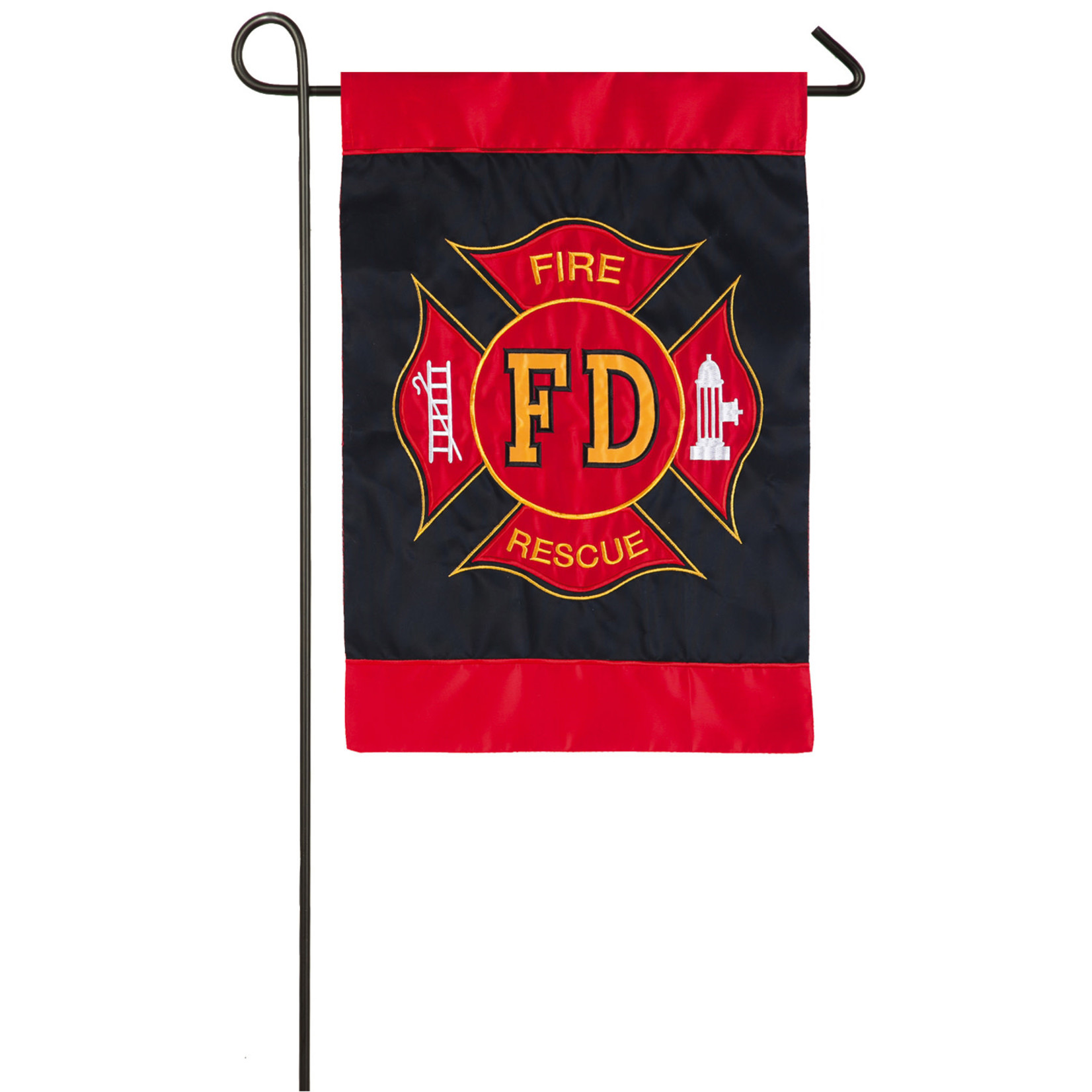 FIRE DEPARTMENT GARDEN FLAG