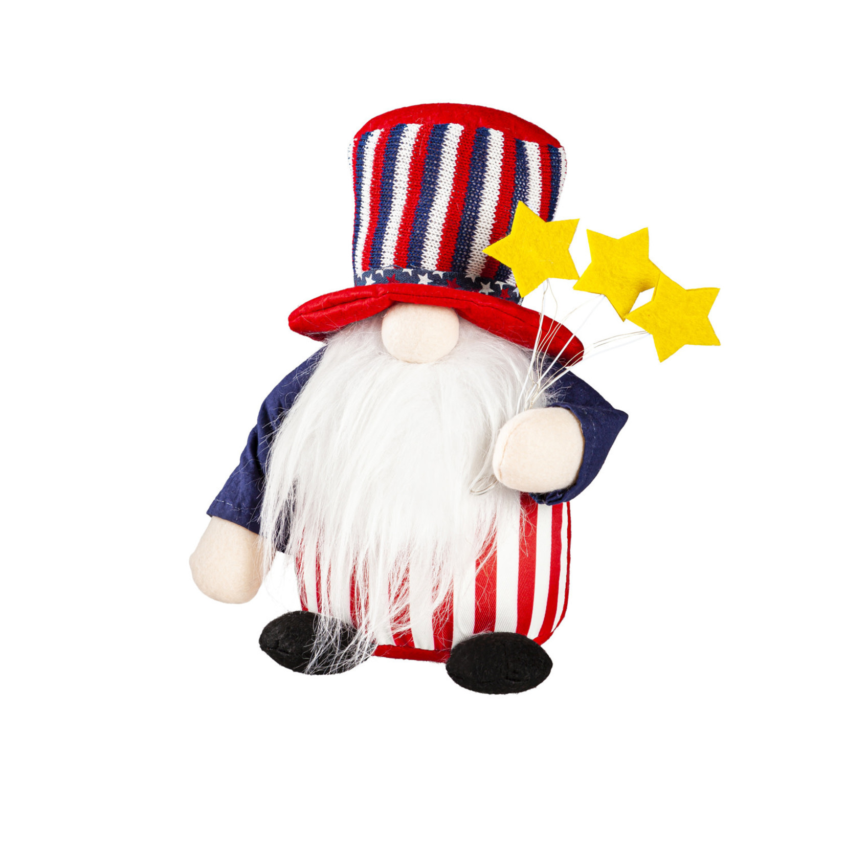 PATRIOTIC GNOME W/ LIT STARS