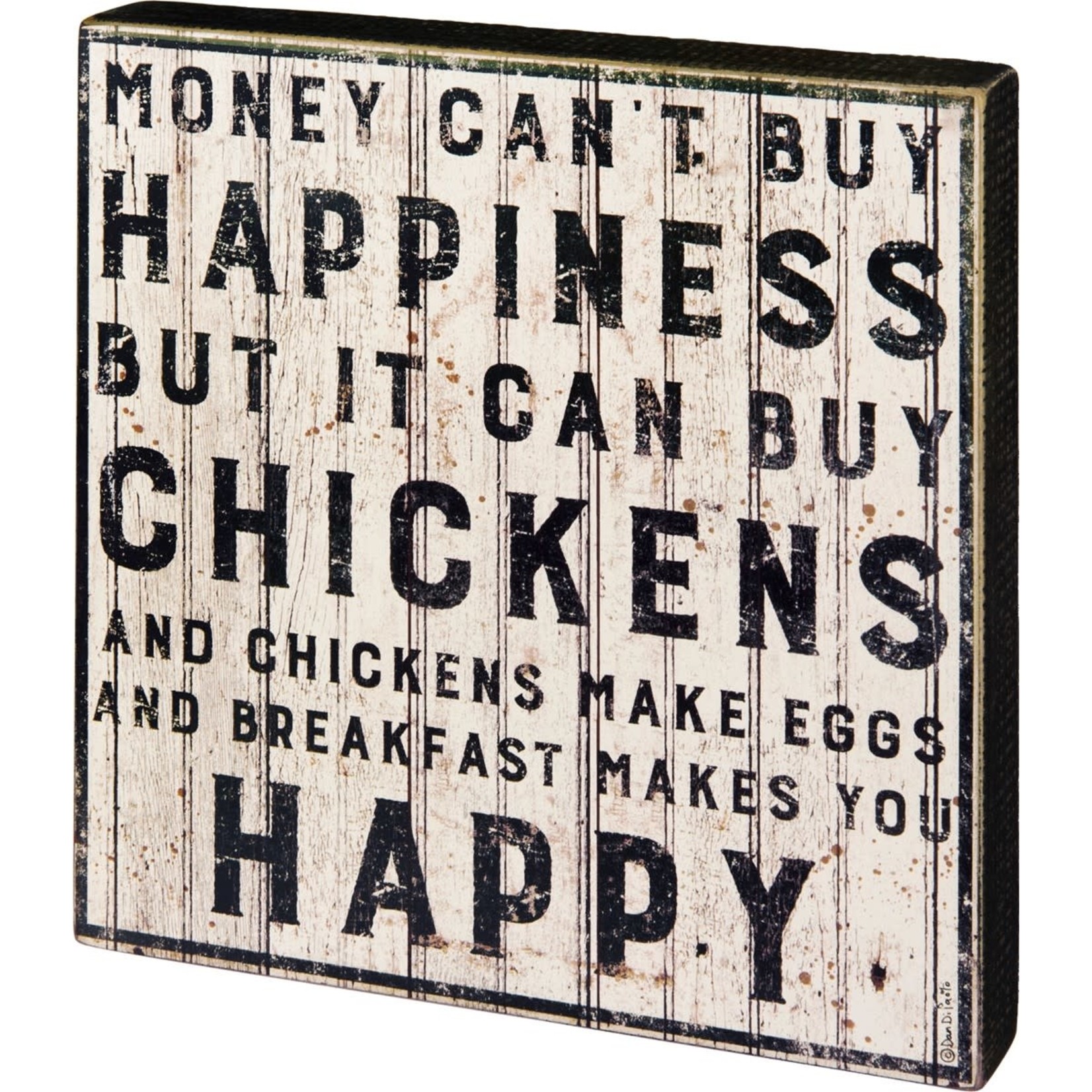 BOX SIGN BUY CHICKENS