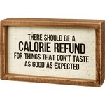 INSERT BOX CALORIE REFUND