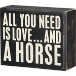 BOX SIGN A HORSE