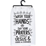 DISH TOWEL JESUS & GERMS