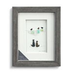 PEBBLE ART WHISKERS ON KITTENS WALL ART