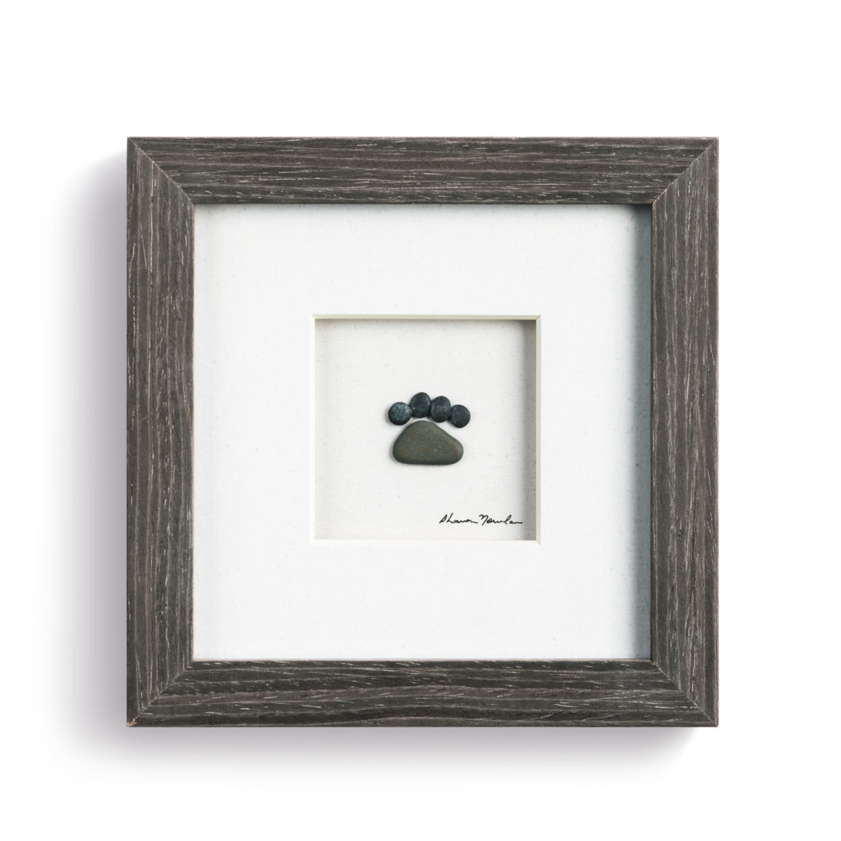 PEBBLE ART PAWS ARE FOREVER WALL ART