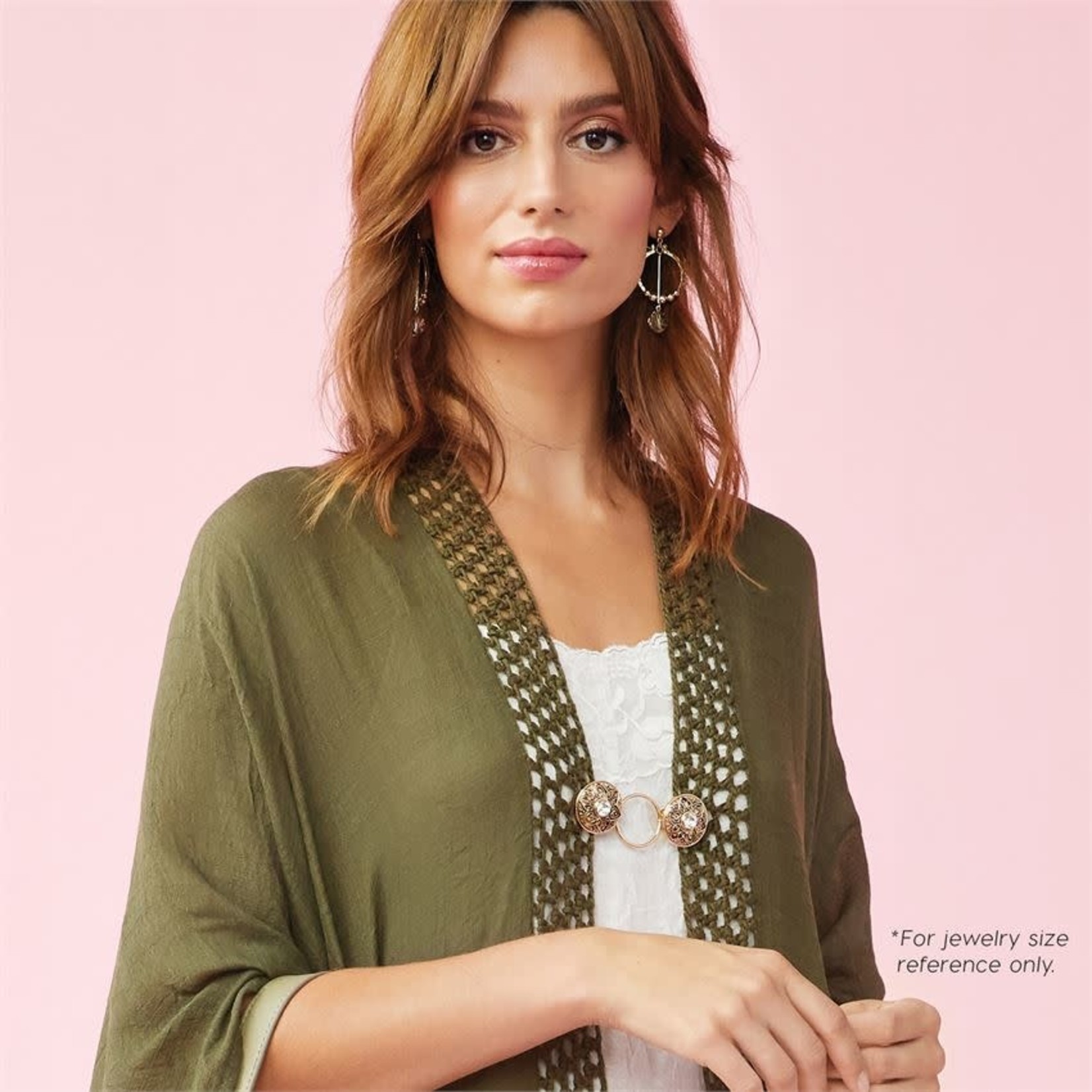 EMBRACE FASHION FASTENER GOLD FLOWER