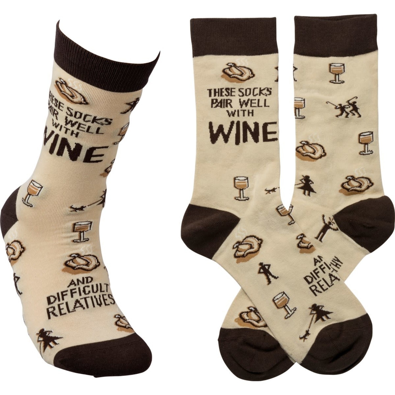 SOCKS PAIR WELL WITH WINE