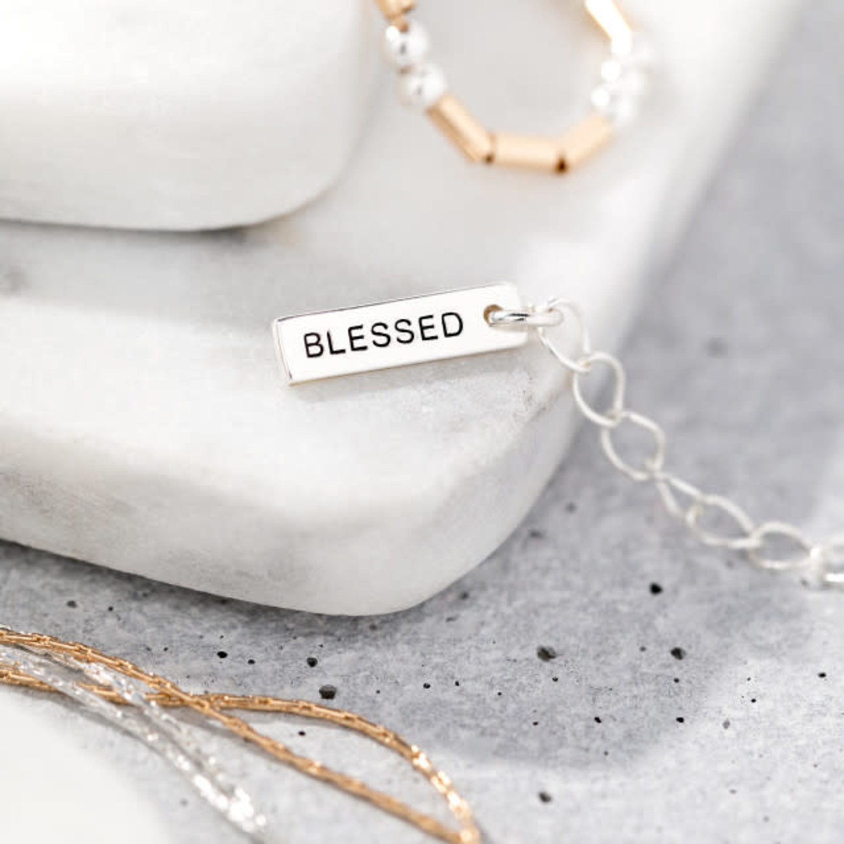 MORSE CODE NECKLACE - YOU'RE BLESSED