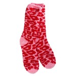 World's Softest Socks PINK LEOPARD SOCKS