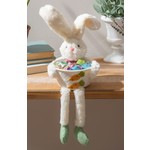 FABRIC BUNNY WITH BOWL TABLE DECOR