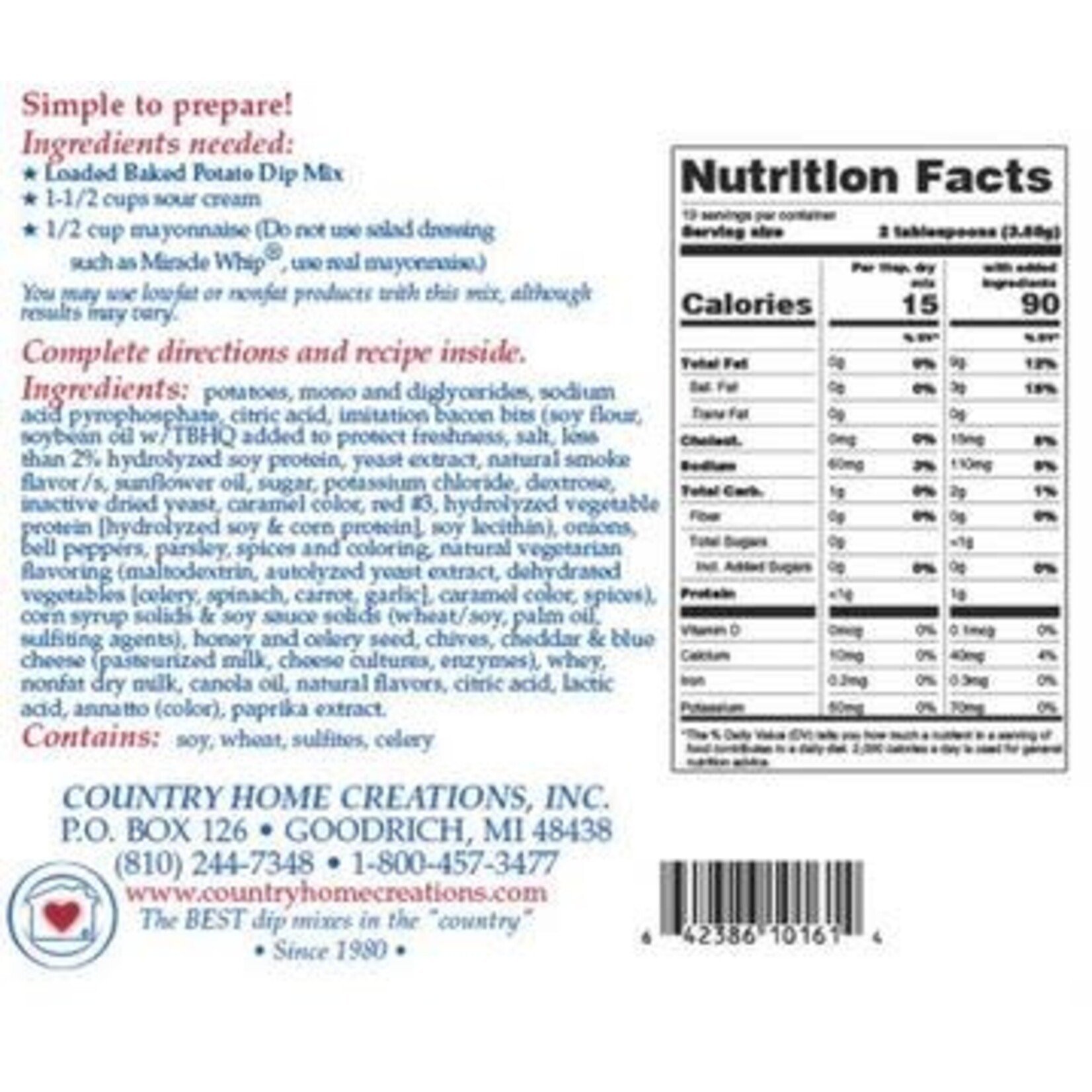 LOADED BAKED POTATO DIP MIX