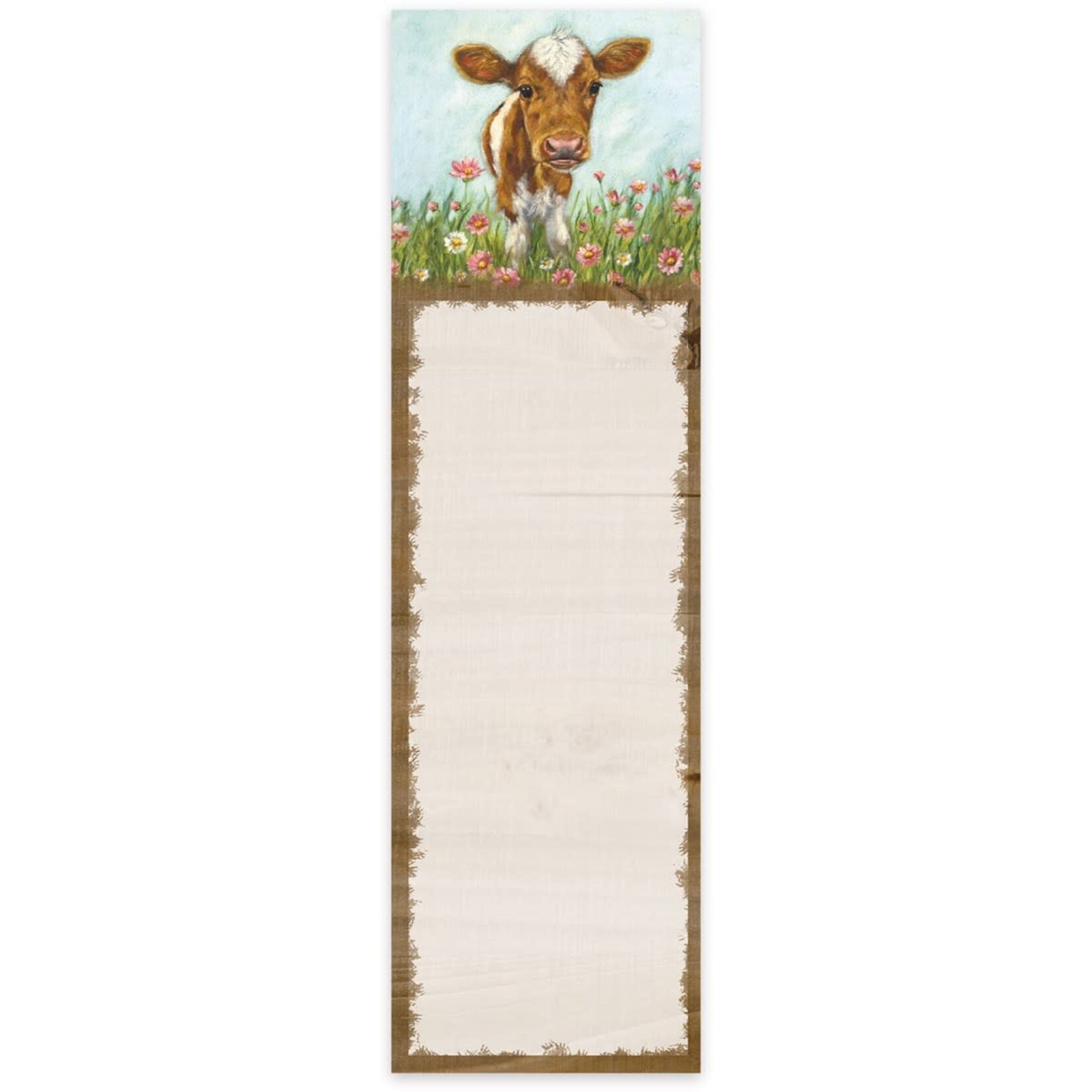 LIST NOTEPAD - CALF IN FLOWERS