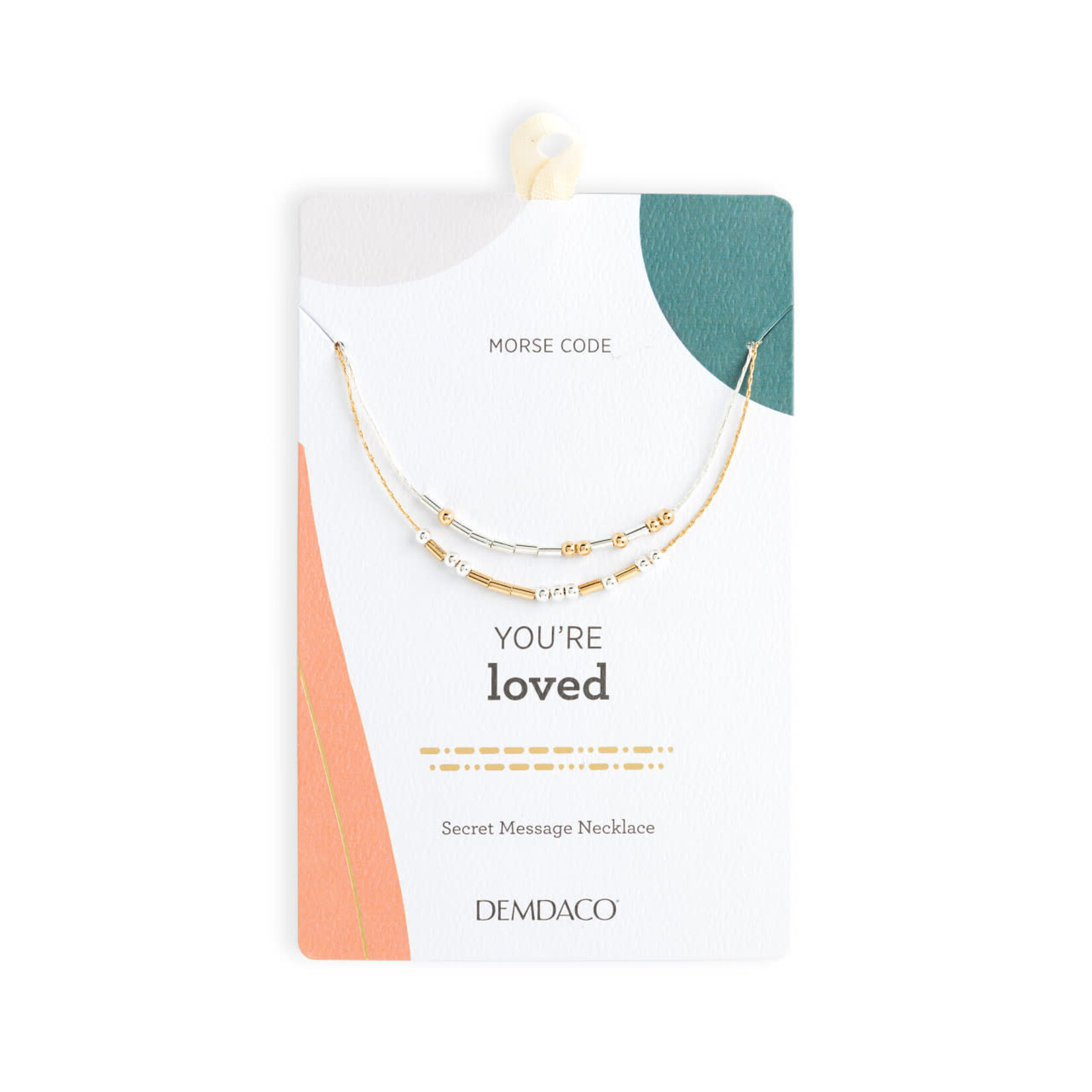 MORSE CODE NECKLACE-  YOU'RE LOVED