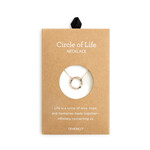 CIRCLE OF LIFE NECKLACE WINE & ROSE