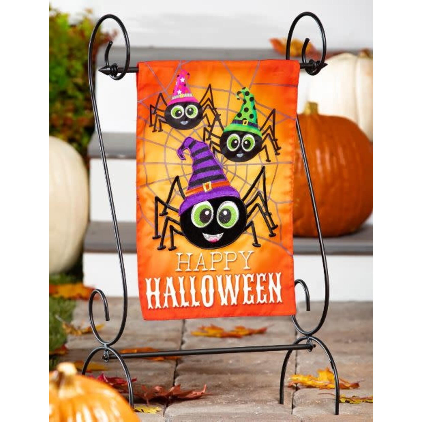 GRDN FLAG - HAPPY HALLOWEEN SPIDERS
