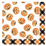 LUNCH NAPKIN -  PUMPKIN FACES