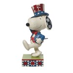 JS PATRIOTIC SNOOPY MARCHING FIGURINE