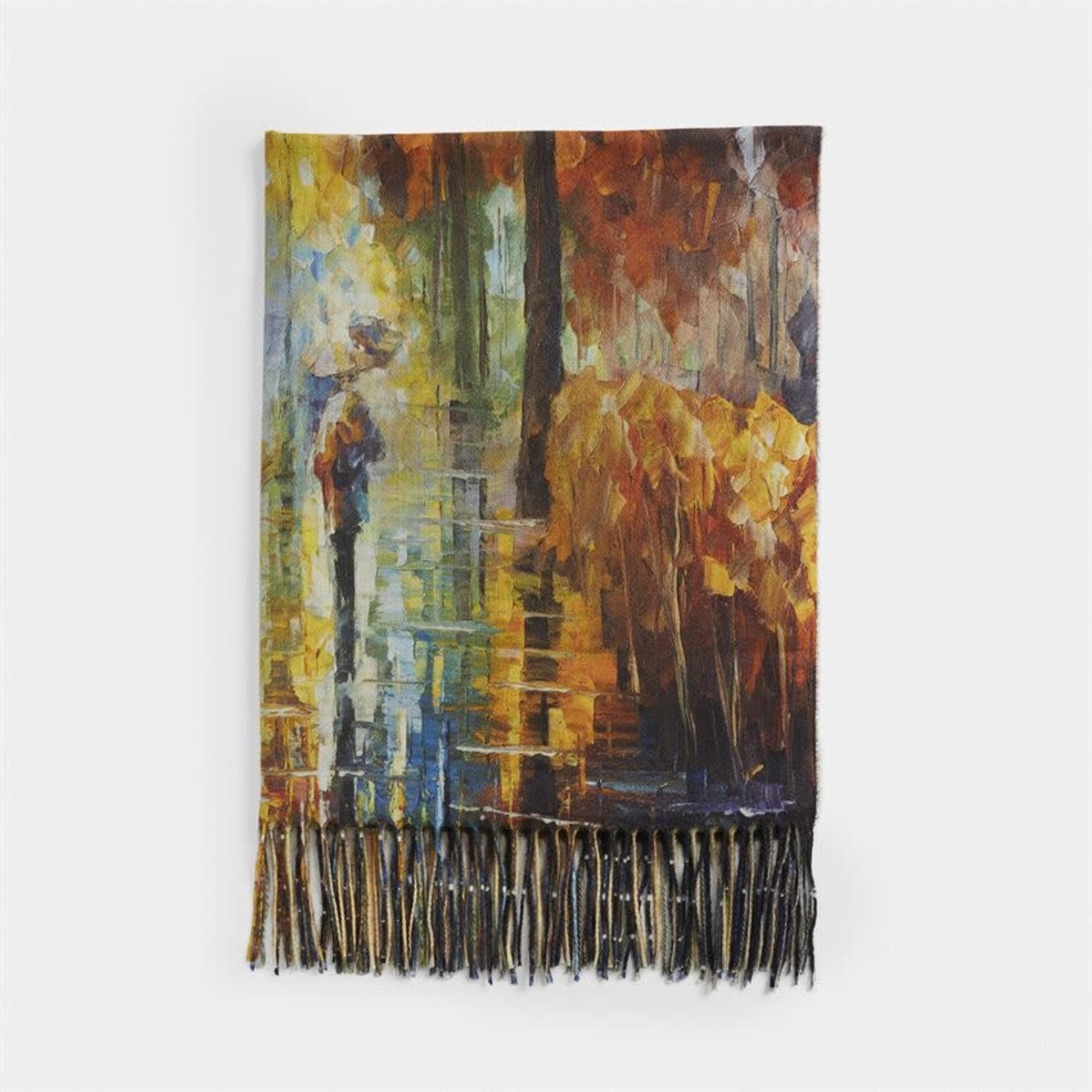 SCENIC 2 IN 1 SCARF ORANGE Fireside Gift Shops